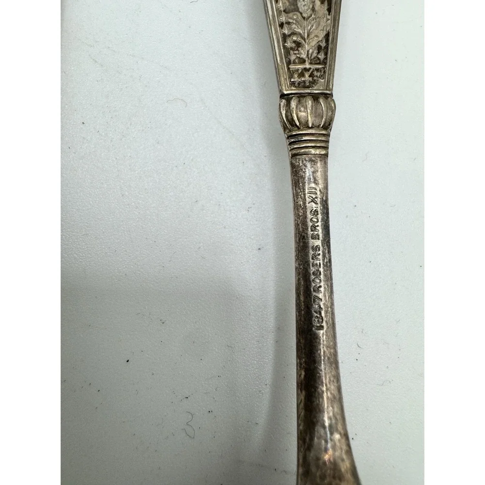 Vintage Souvenir Spoon Lot 4pc Thomas Edison 1939 NY Worlds Fair Wm Rogers Reed
